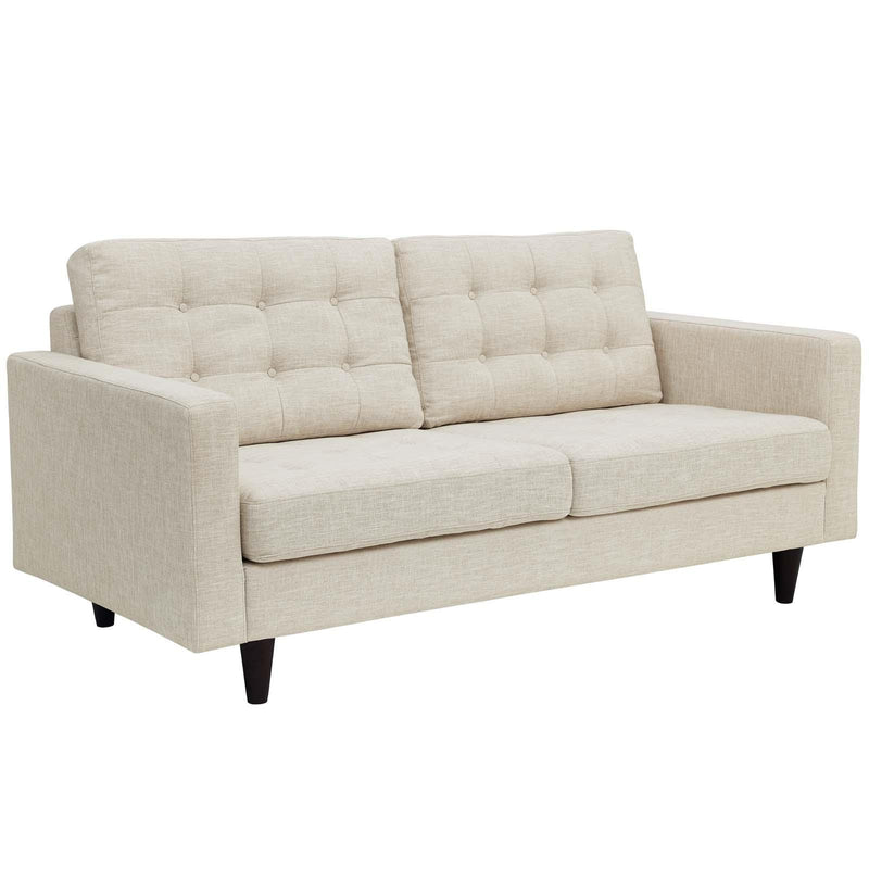 Modway Furniture Empress Stationary Fabric Loveseat EEI-1547-BEI IMAGE 2