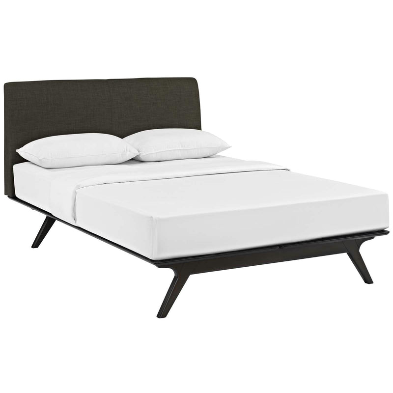 Modway Furniture Tracy Queen Upholstered Bed MOD-5238-CAP-BRN IMAGE 2