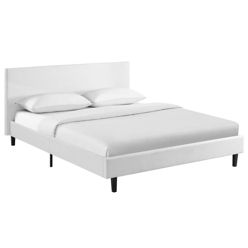 Modway Furniture Anya Full Upholstered Platform Bed MOD-5418-WHI IMAGE 2