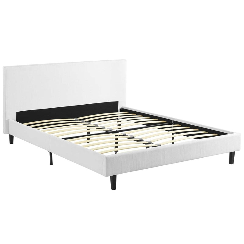 Modway Furniture Anya Full Upholstered Platform Bed MOD-5418-WHI IMAGE 4