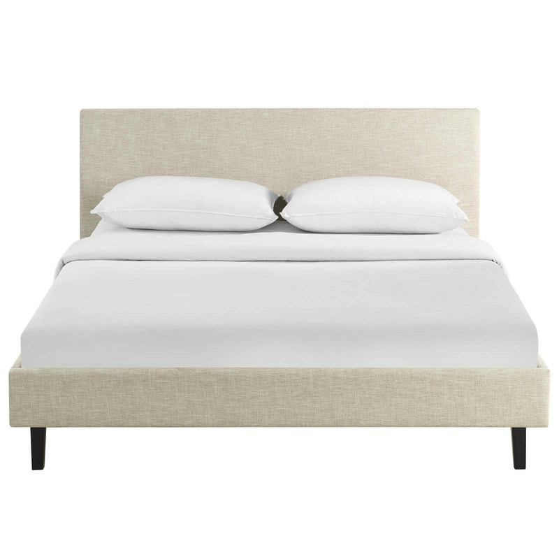 Modway Furniture Anya Queen Upholstered Platform Bed MOD-5420-BEI IMAGE 1