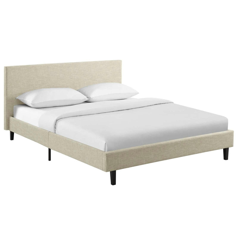 Modway Furniture Anya Queen Upholstered Platform Bed MOD-5420-BEI IMAGE 2