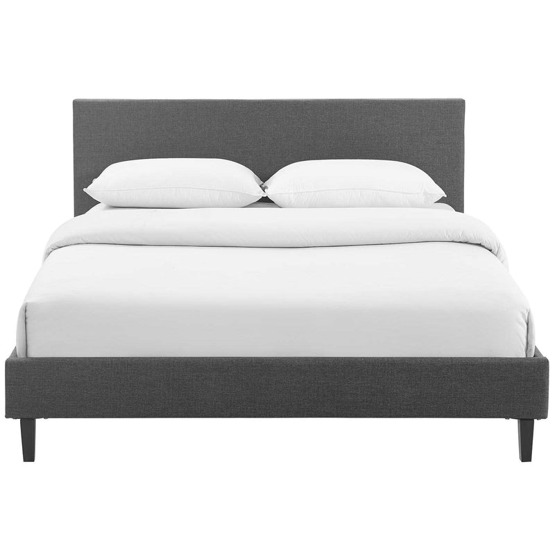 Modway Furniture Anya Queen Upholstered Platform Bed MOD-5420-GRY IMAGE 1