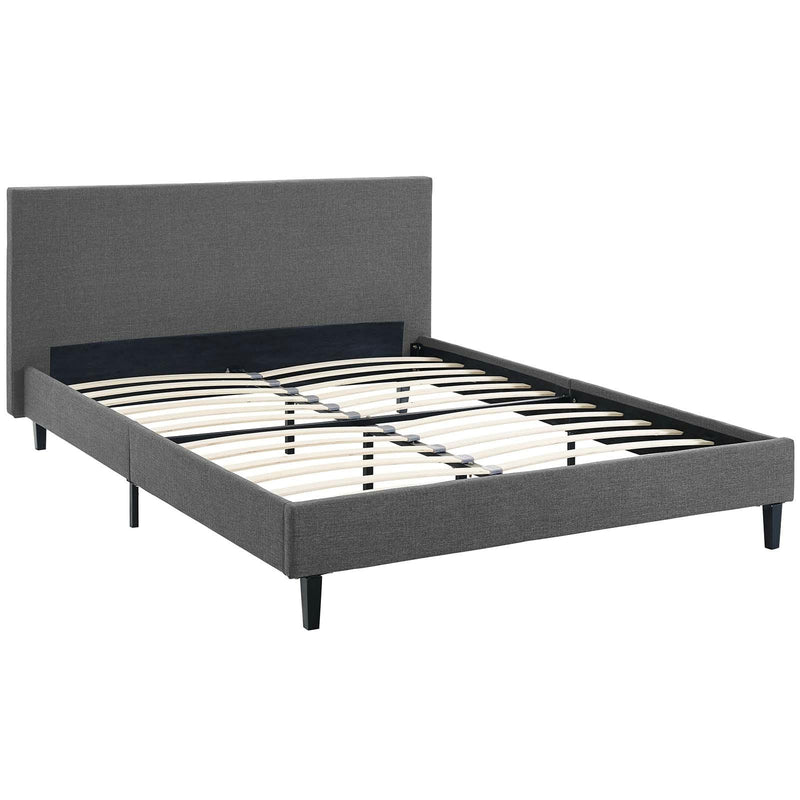 Modway Furniture Anya Queen Upholstered Platform Bed MOD-5420-GRY IMAGE 4