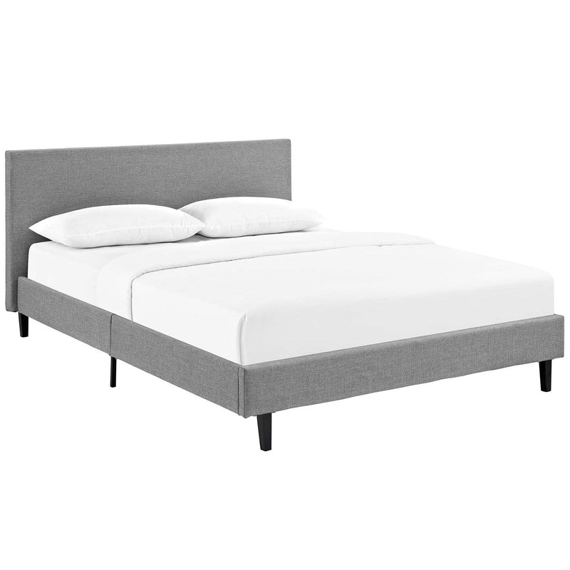 Modway Furniture Anya Queen Upholstered Platform Bed MOD-5420-LGR IMAGE 2