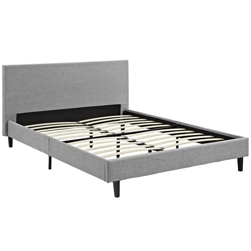 Modway Furniture Anya Queen Upholstered Platform Bed MOD-5420-LGR IMAGE 4