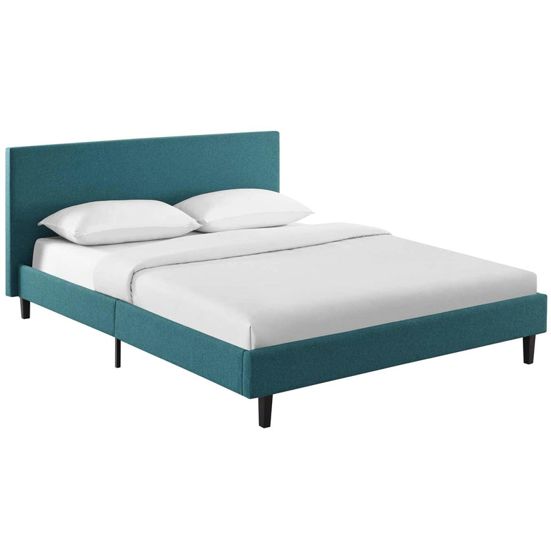 Modway Furniture Anya Queen Upholstered Platform Bed MOD-5420-TEA IMAGE 2