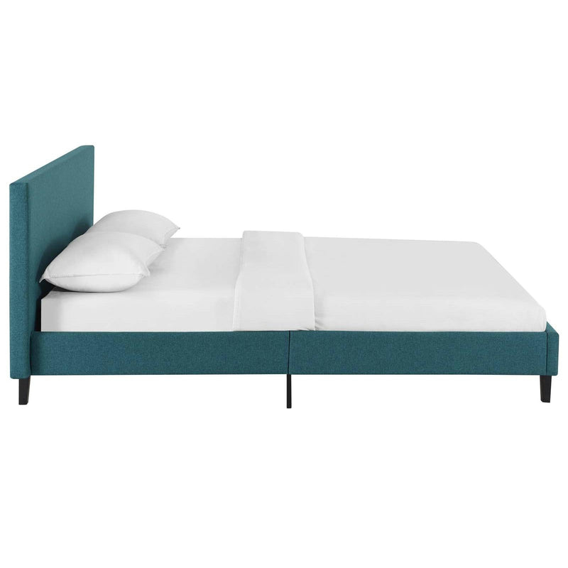 Modway Furniture Anya Queen Upholstered Platform Bed MOD-5420-TEA IMAGE 3