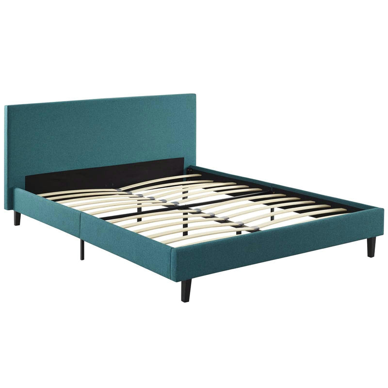 Modway Furniture Anya Queen Upholstered Platform Bed MOD-5420-TEA IMAGE 4