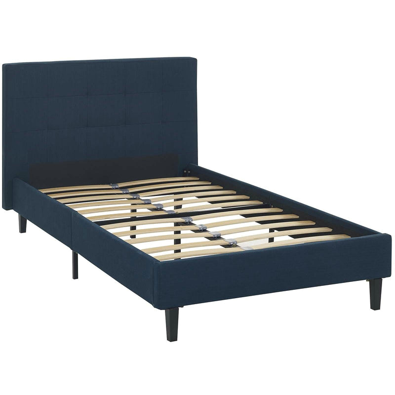 Modway Furniture Linnea Twin Upholstered Platform Bed MOD-5422-AZU IMAGE 4