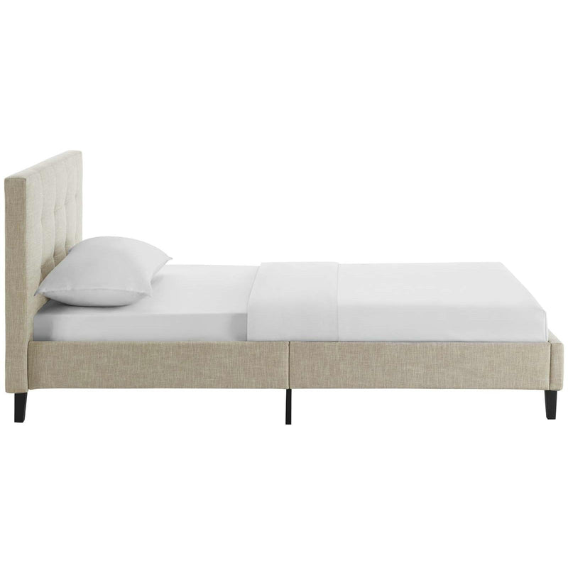 Modway Furniture Linnea Twin Upholstered Platform Bed MOD-5422-BEI IMAGE 3