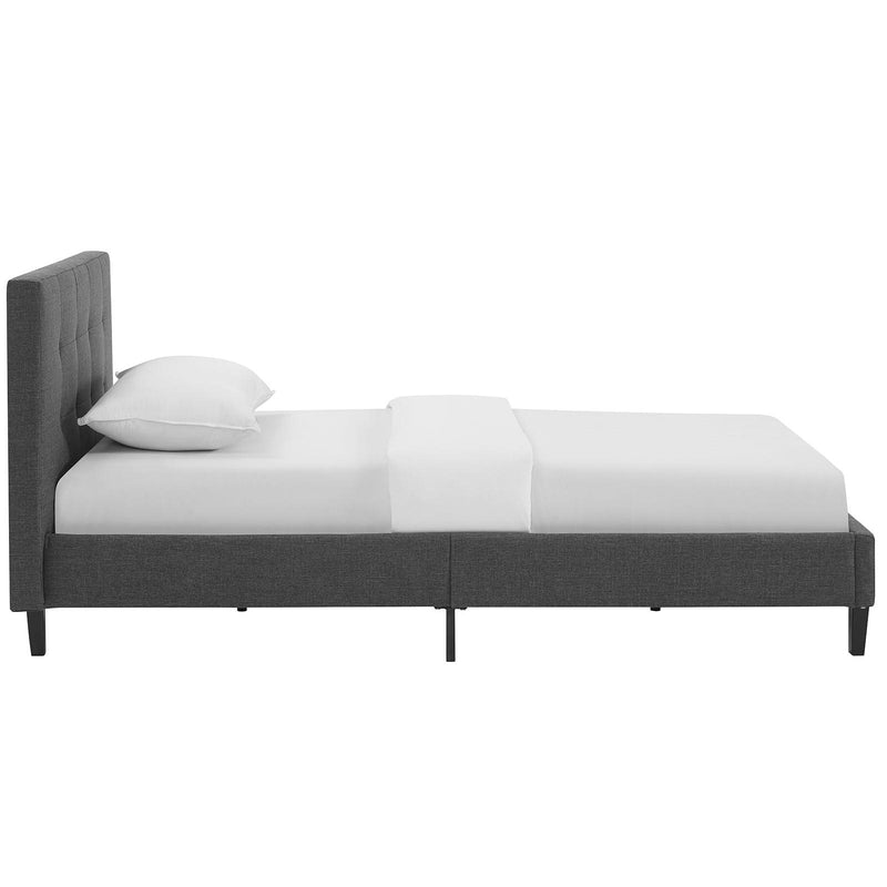 Modway Furniture Linnea Twin Upholstered Platform Bed MOD-5422-GRY IMAGE 3