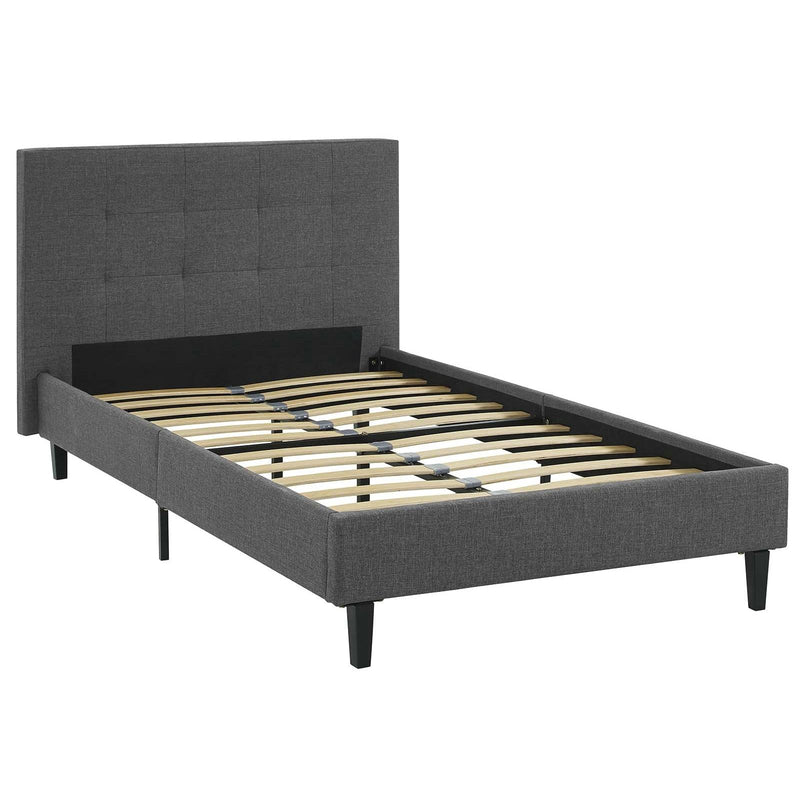 Modway Furniture Linnea Twin Upholstered Platform Bed MOD-5422-GRY IMAGE 4