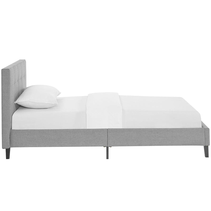 Modway Furniture Linnea Twin Upholstered Platform Bed MOD-5422-LGR IMAGE 3