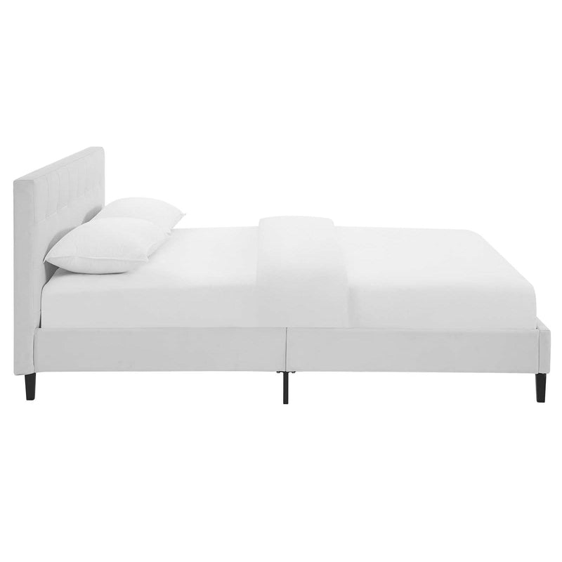 Modway Furniture Linnea Full Faux Leather Platform Bed MOD-5423-WHI IMAGE 3