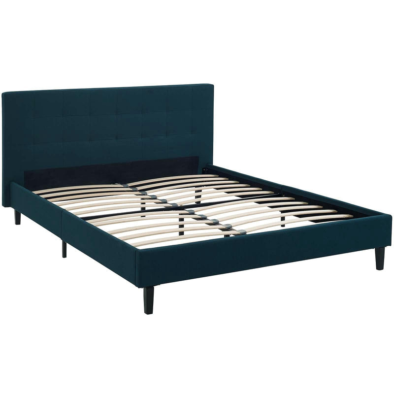 Modway Furniture Linnea Full Upholstered Platform Bed MOD-5424-AZU IMAGE 4