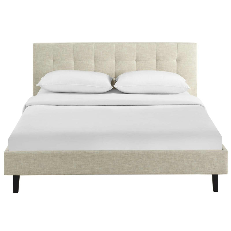 Modway Furniture Linnea Full Upholstered Platform Bed MOD-5424-BEI IMAGE 1