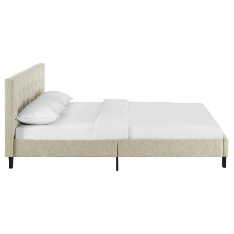 Modway Furniture Linnea Full Upholstered Platform Bed MOD-5424-BEI IMAGE 3