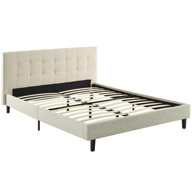 Modway Furniture Linnea Full Upholstered Platform Bed MOD-5424-BEI IMAGE 4