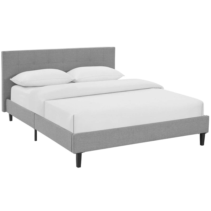 Modway Furniture Linnea Full Upholstered Platform Bed MOD-5424-LGR IMAGE 2