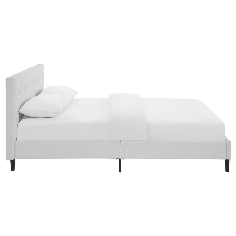 Modway Furniture Linnea Vinyl Leather Platform Bed MOD-5425-WHI IMAGE 3