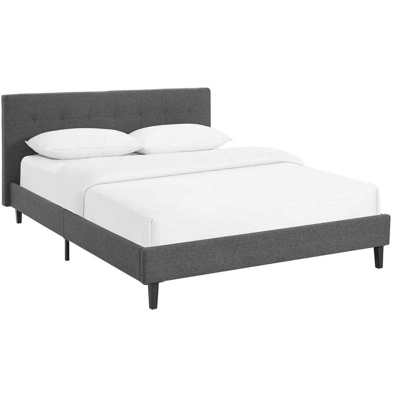 Modway Furniture Linnea Queen Fabric Platform Bed MOD-5426-GRY IMAGE 2