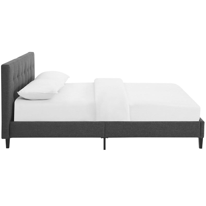 Modway Furniture Linnea Queen Fabric Platform Bed MOD-5426-GRY IMAGE 3