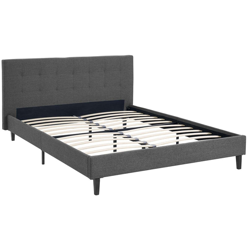 Modway Furniture Linnea Queen Fabric Platform Bed MOD-5426-GRY IMAGE 4