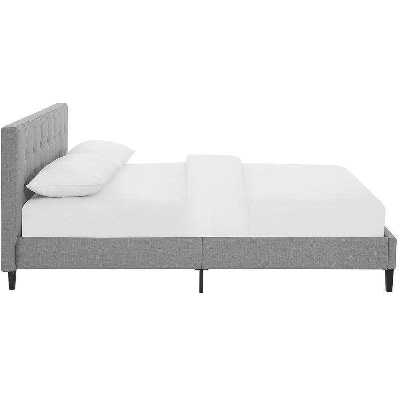 Modway Furniture Linnea Queen Fabric Platform Bed MOD-5426-LGR IMAGE 3