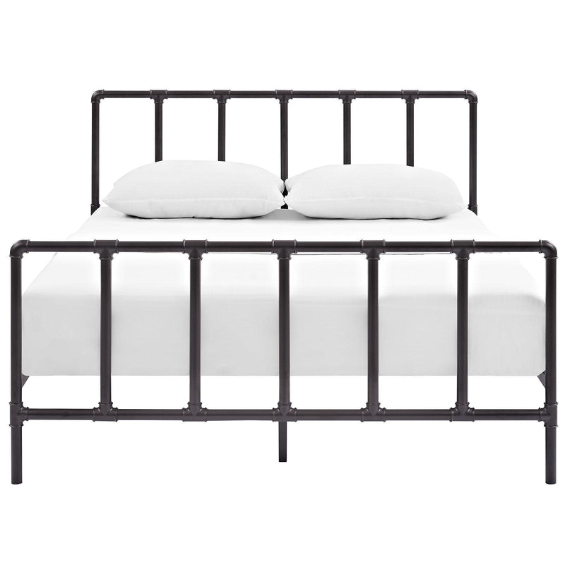 Modway Furniture Dower Queen Platform Bed MOD-5437-BRN IMAGE 1