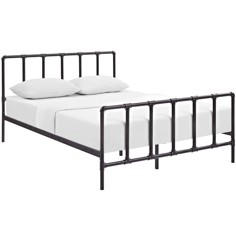 Modway Furniture Dower Queen Platform Bed MOD-5437-BRN IMAGE 2