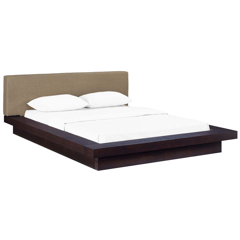 Modway Furniture Freja Queen Upholstered Platform Bed MOD-5721-CAP-LAT-SET IMAGE 2