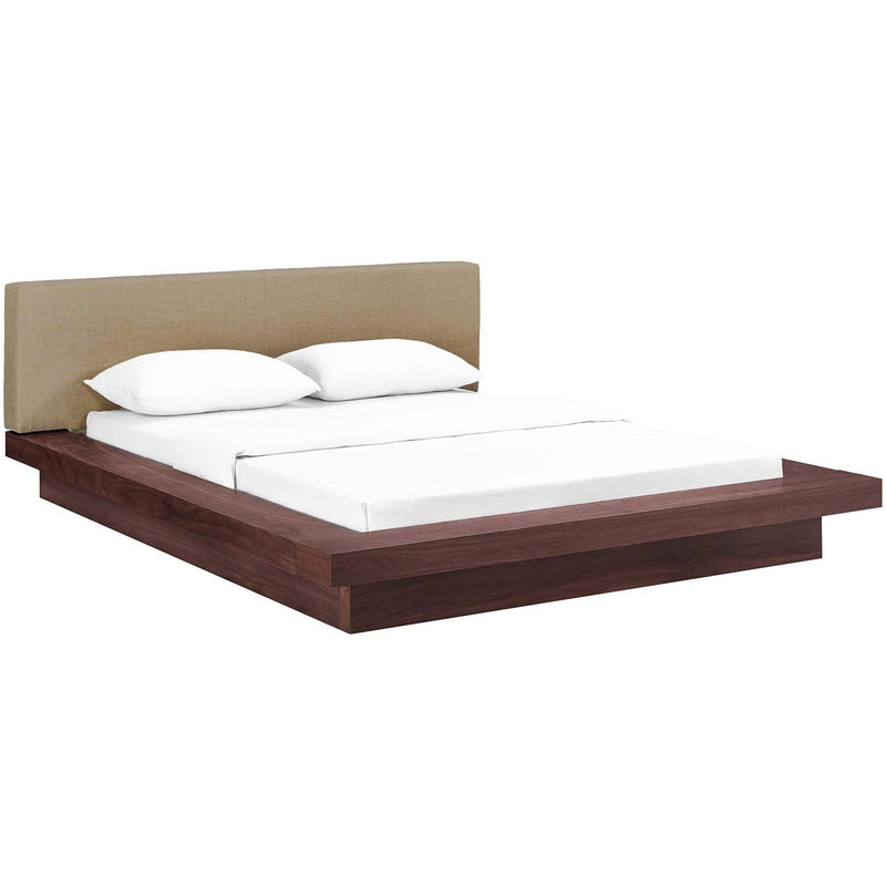 Modway Furniture Freja Queen Upholstered Platform Bed MOD-5721-WAL-LAT-SET IMAGE 2