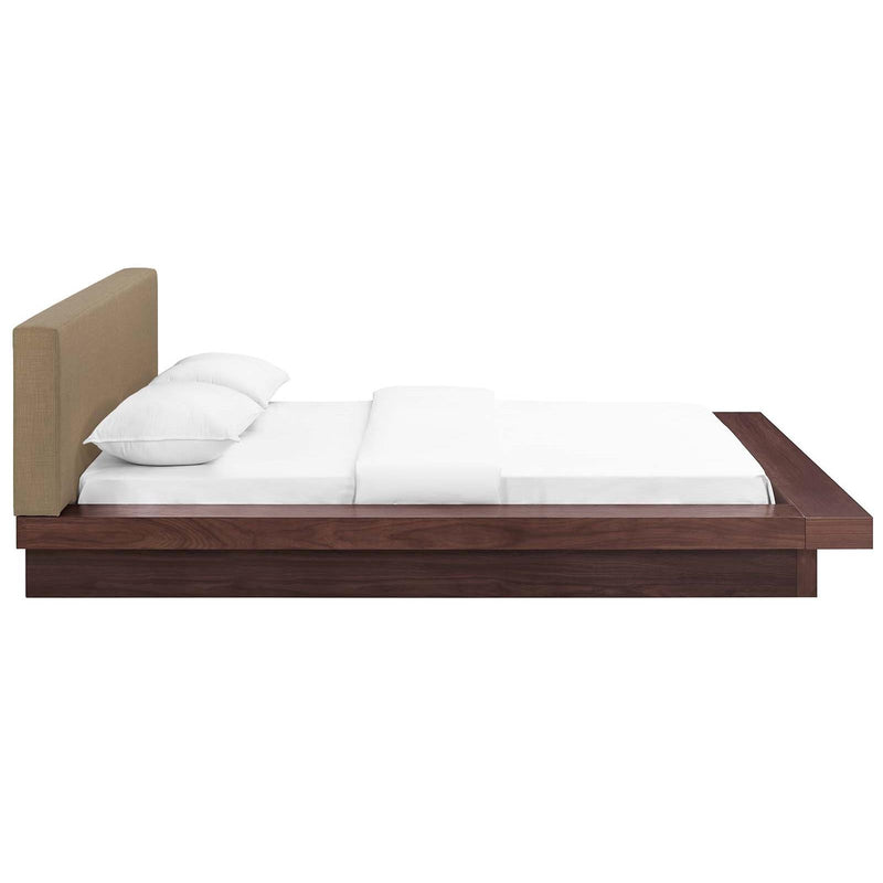 Modway Furniture Freja Queen Upholstered Platform Bed MOD-5721-WAL-LAT-SET IMAGE 3