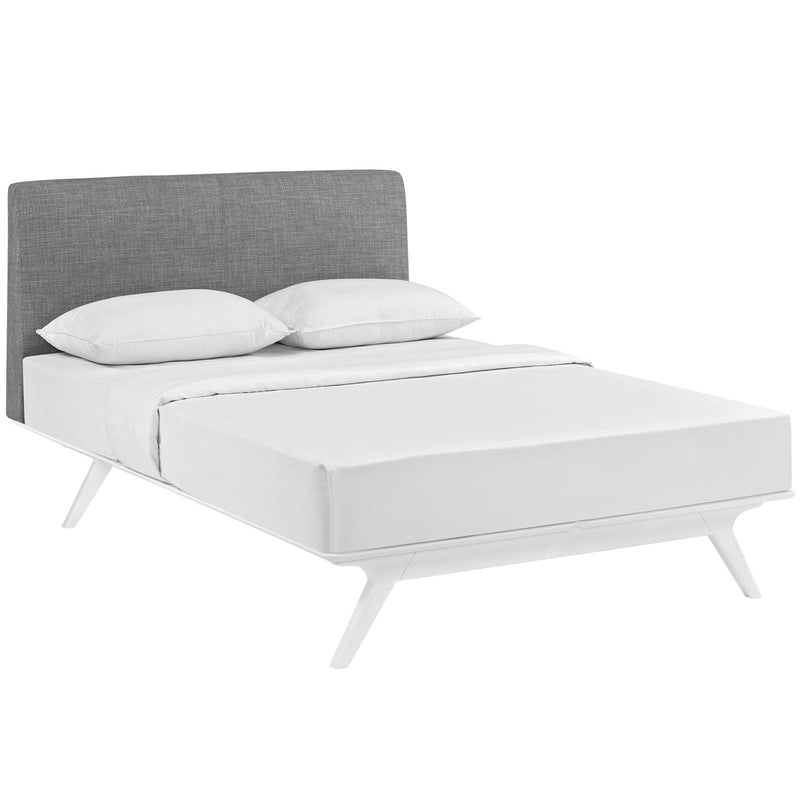 Modway Furniture Tracy Queen Upholstered Bed MOD-5766-WHI-GRY IMAGE 2