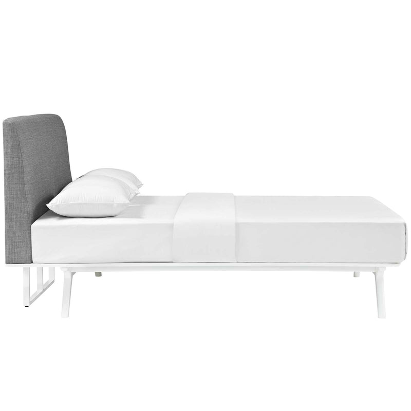 Modway Furniture Tracy Queen Upholstered Bed MOD-5766-WHI-GRY IMAGE 3