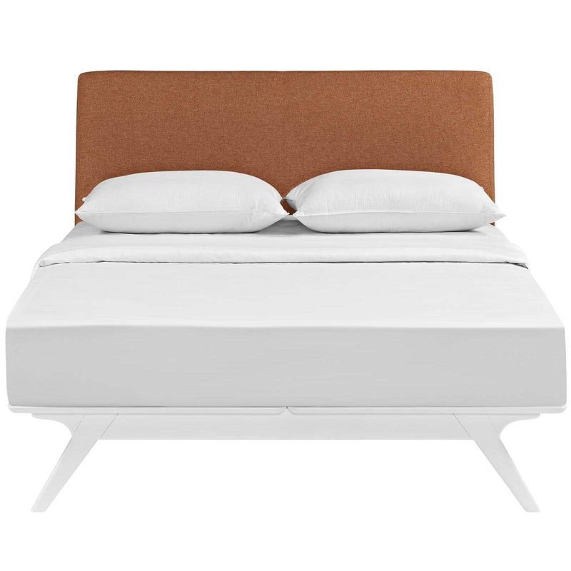 Modway Furniture Tracy Queen Upholstered Bed MOD-5766-WHI-ORA IMAGE 1