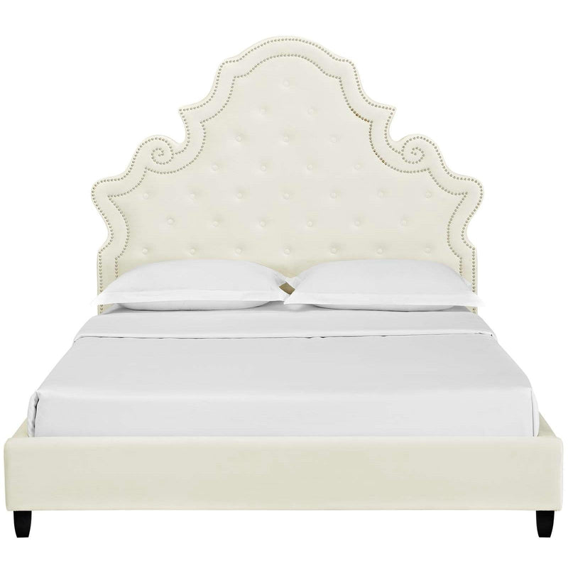 Modway Furniture Valentina Queen Fabric Platform Bed MOD-5808-IVO IMAGE 1