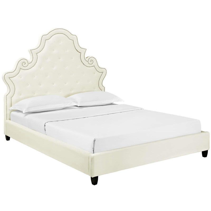 Modway Furniture Valentina Queen Fabric Platform Bed MOD-5808-IVO IMAGE 2