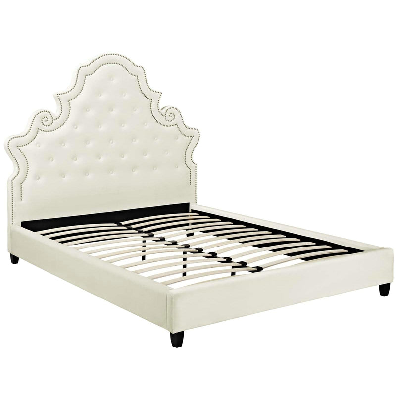 Modway Furniture Valentina Queen Fabric Platform Bed MOD-5808-IVO IMAGE 4