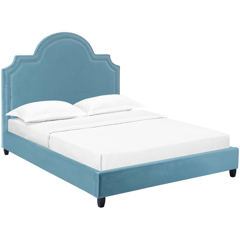 Modway Furniture Primrose Queen Fabric Platform Bed MOD-5812-SEA IMAGE 2