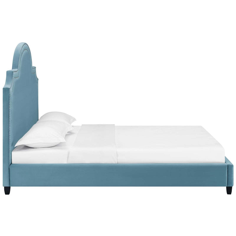 Modway Furniture Primrose Queen Fabric Platform Bed MOD-5812-SEA IMAGE 3