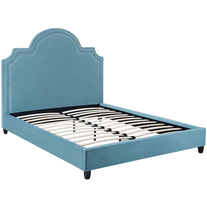 Modway Furniture Primrose Queen Fabric Platform Bed MOD-5812-SEA IMAGE 4