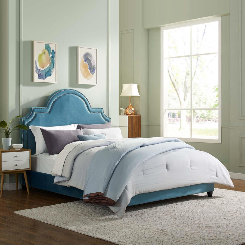 Modway Furniture Primrose Queen Fabric Platform Bed MOD-5812-SEA IMAGE 5