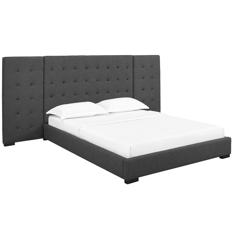 Modway Furniture Sierra Queen Fabric Platform Bed MOD-5818-GRY IMAGE 2