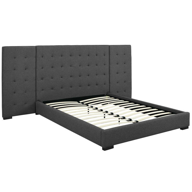 Modway Furniture Sierra Queen Fabric Platform Bed MOD-5818-GRY IMAGE 4