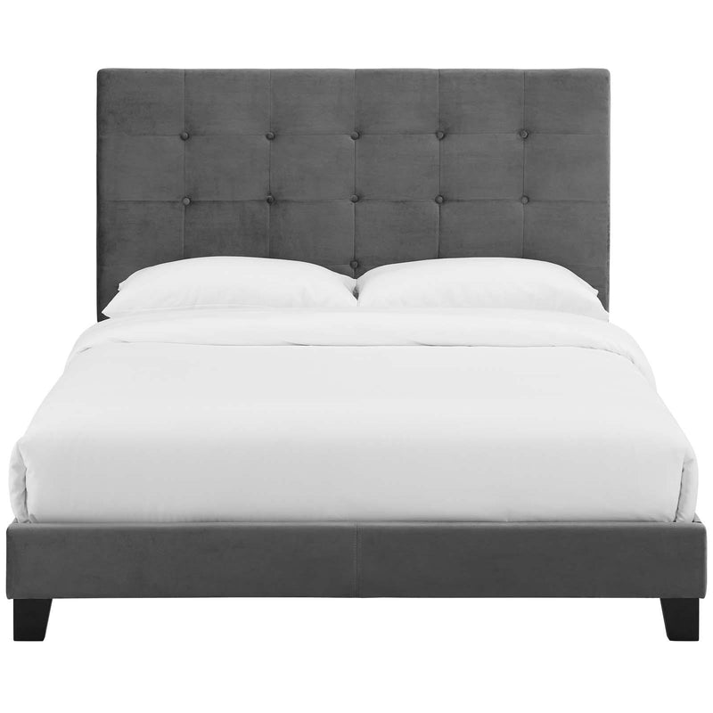 Modway Furniture Melanie Full Fabric Platform Bed MOD-5819-GRY IMAGE 1