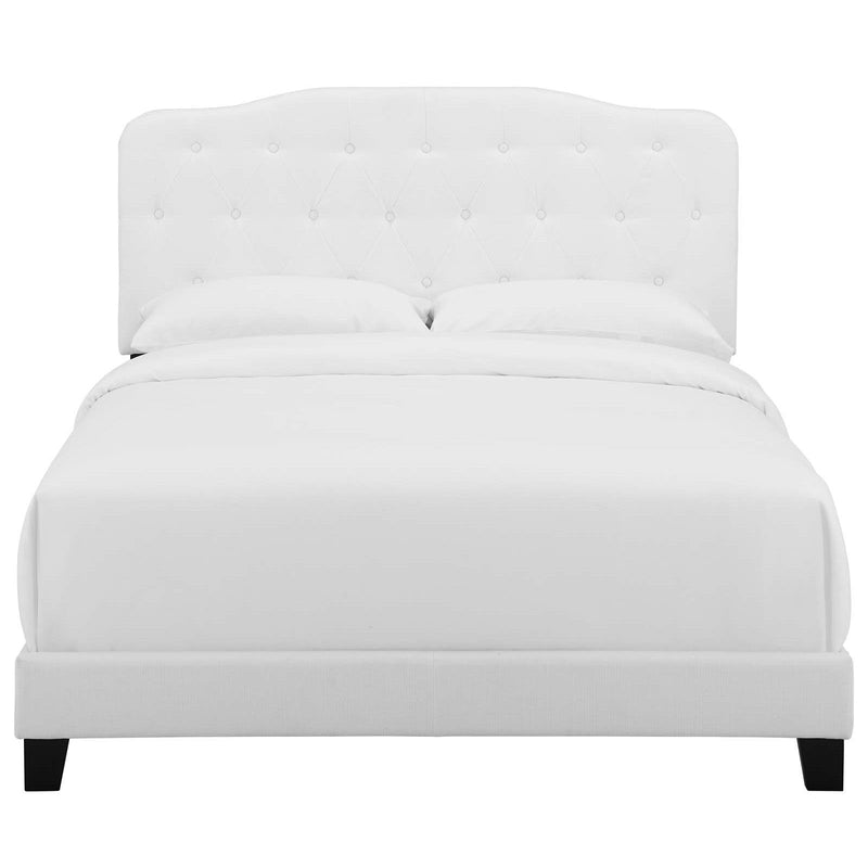 Modway Furniture Amelia Twin Upholstered Platform Bed MOD-5838-WHI IMAGE 1