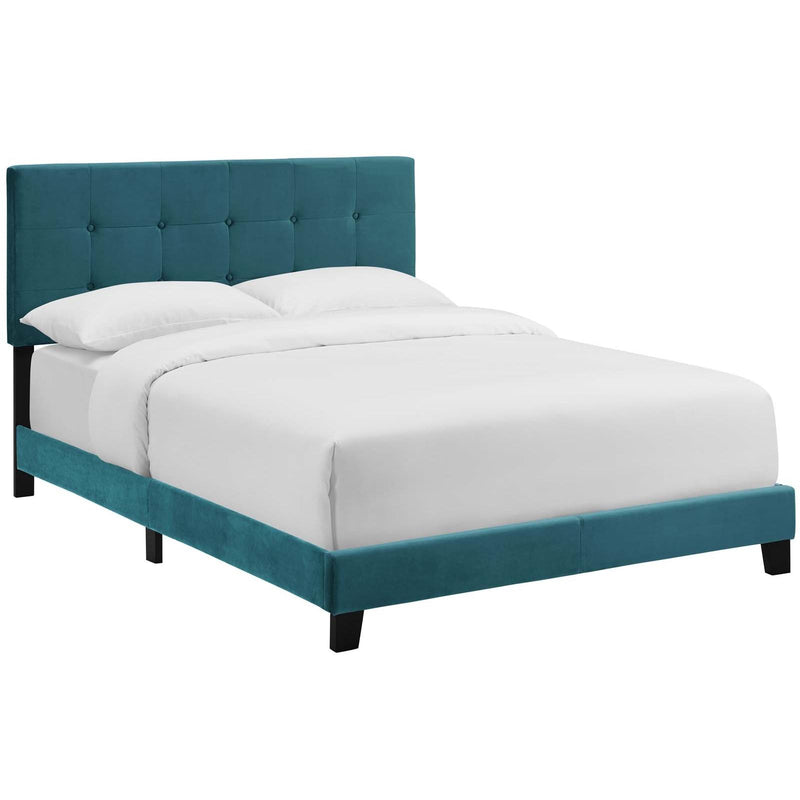 Modway Furniture Amira Queen Upholstered Platform Bed MOD-5867-SEA IMAGE 2