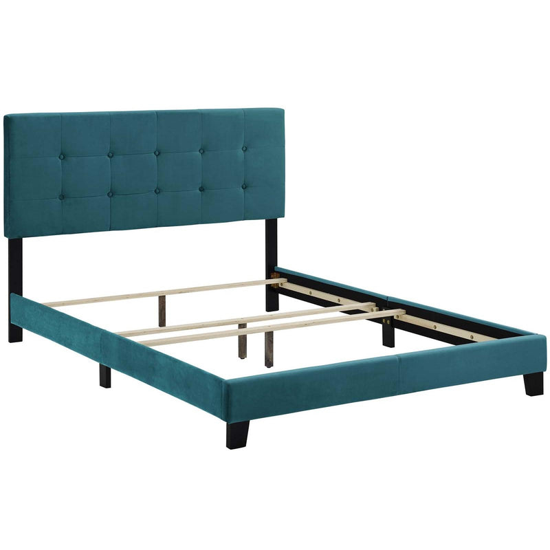 Modway Furniture Amira Queen Upholstered Platform Bed MOD-5867-SEA IMAGE 4